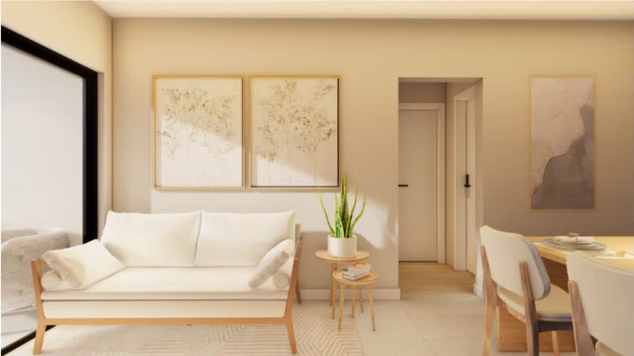 Sala com varanda (ilustrativa)