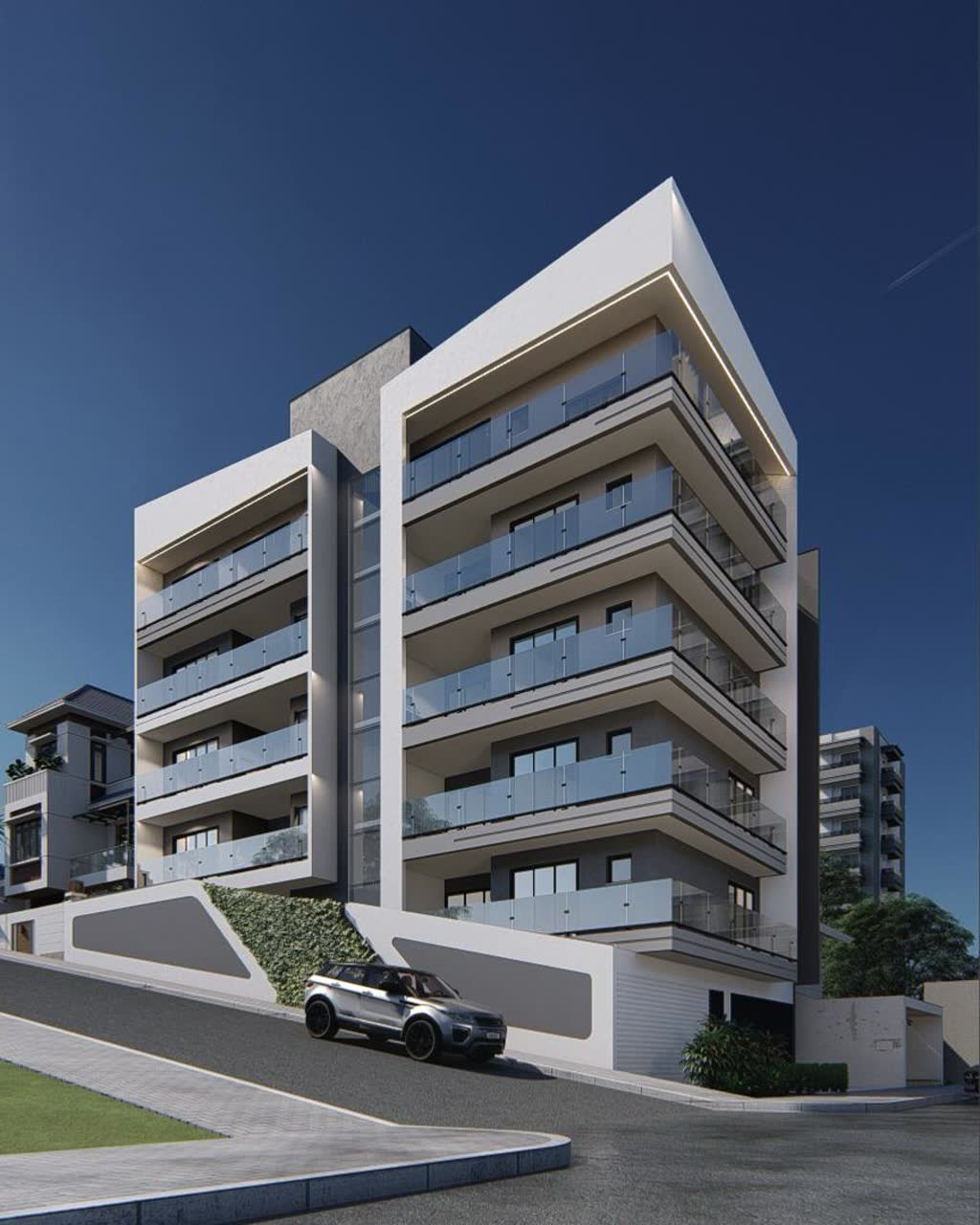 Perspectiva ilustrativa do apartamento em acabamento no bairro João Paulo, Pouso Alegre