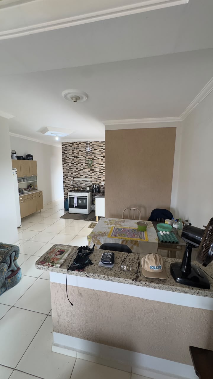 Sala integrada com a cozinha