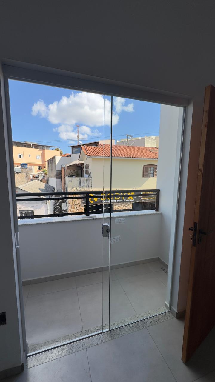 Varanda com vista da cidade