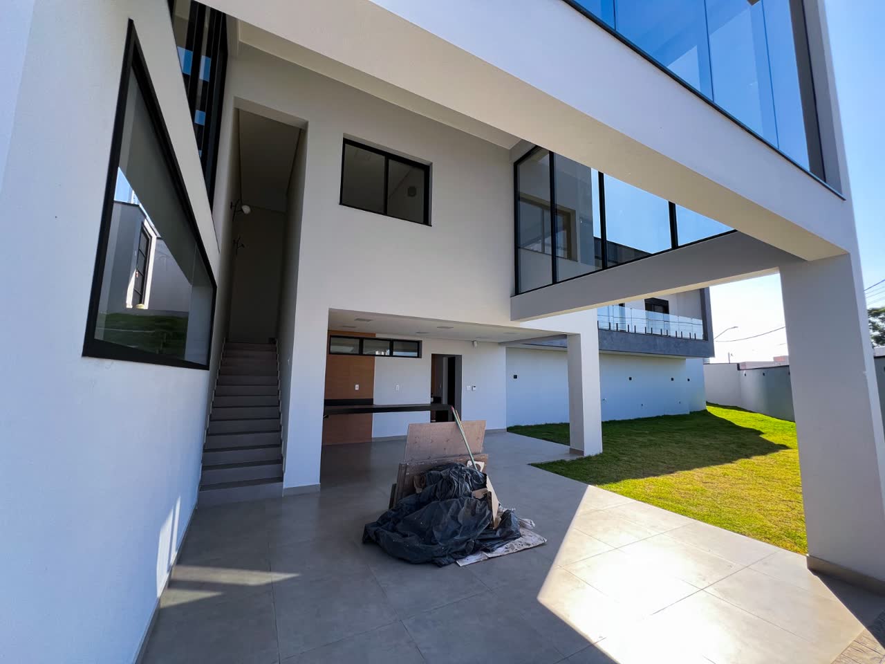 Garagem coberta