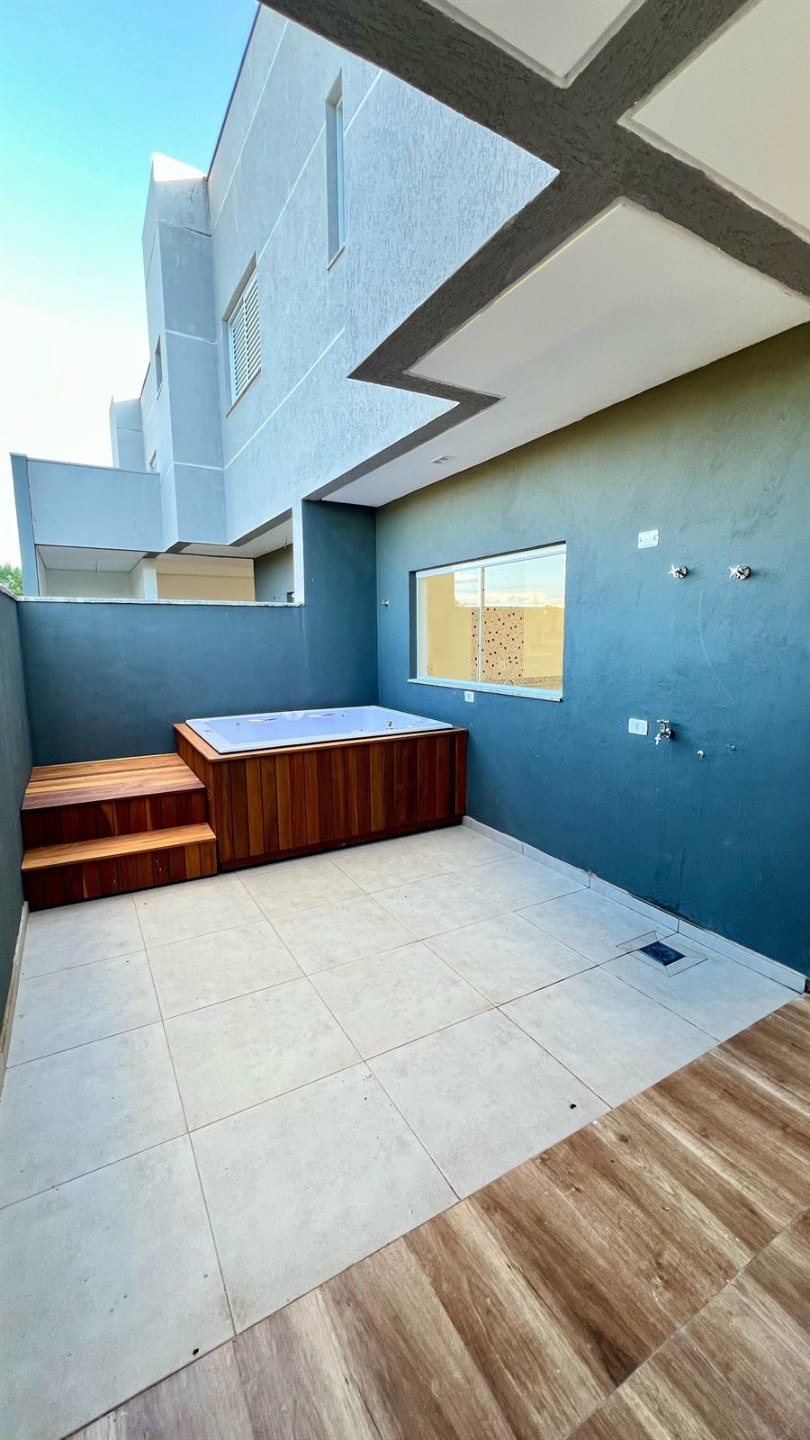 Jacuzzi na área externa