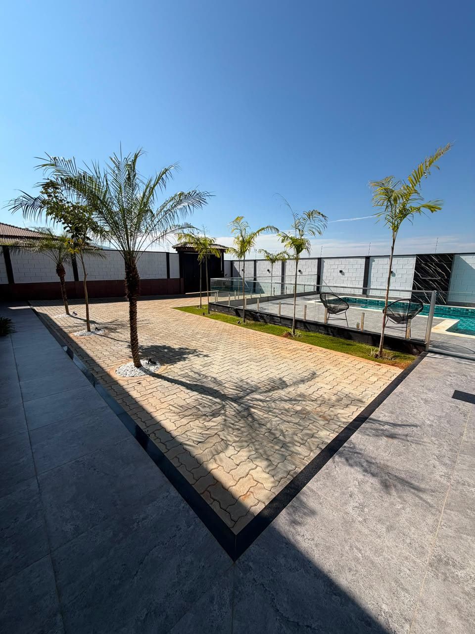 Área da piscina